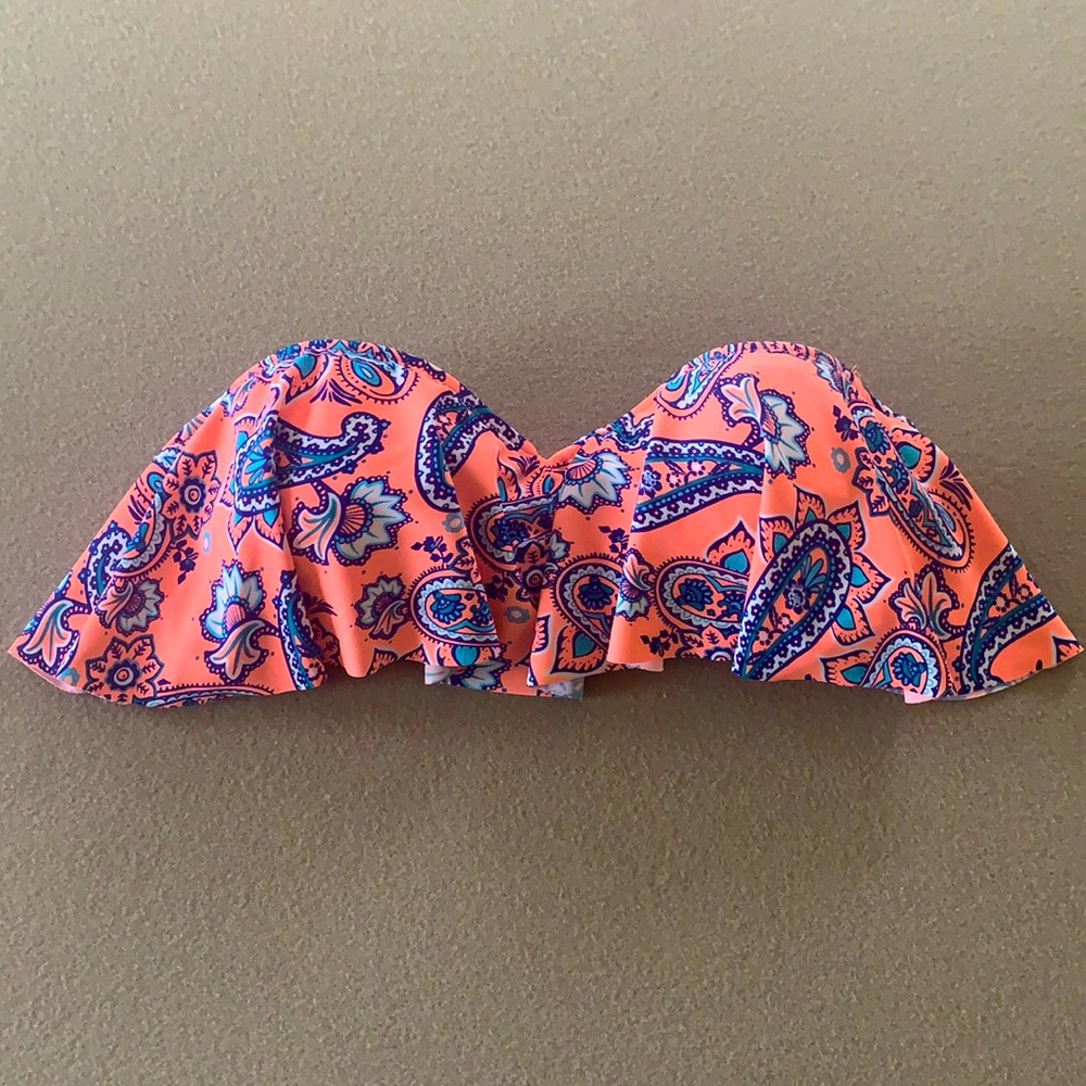 Charlotte Russe Bikini Swim Top Swimsuit Ruffle